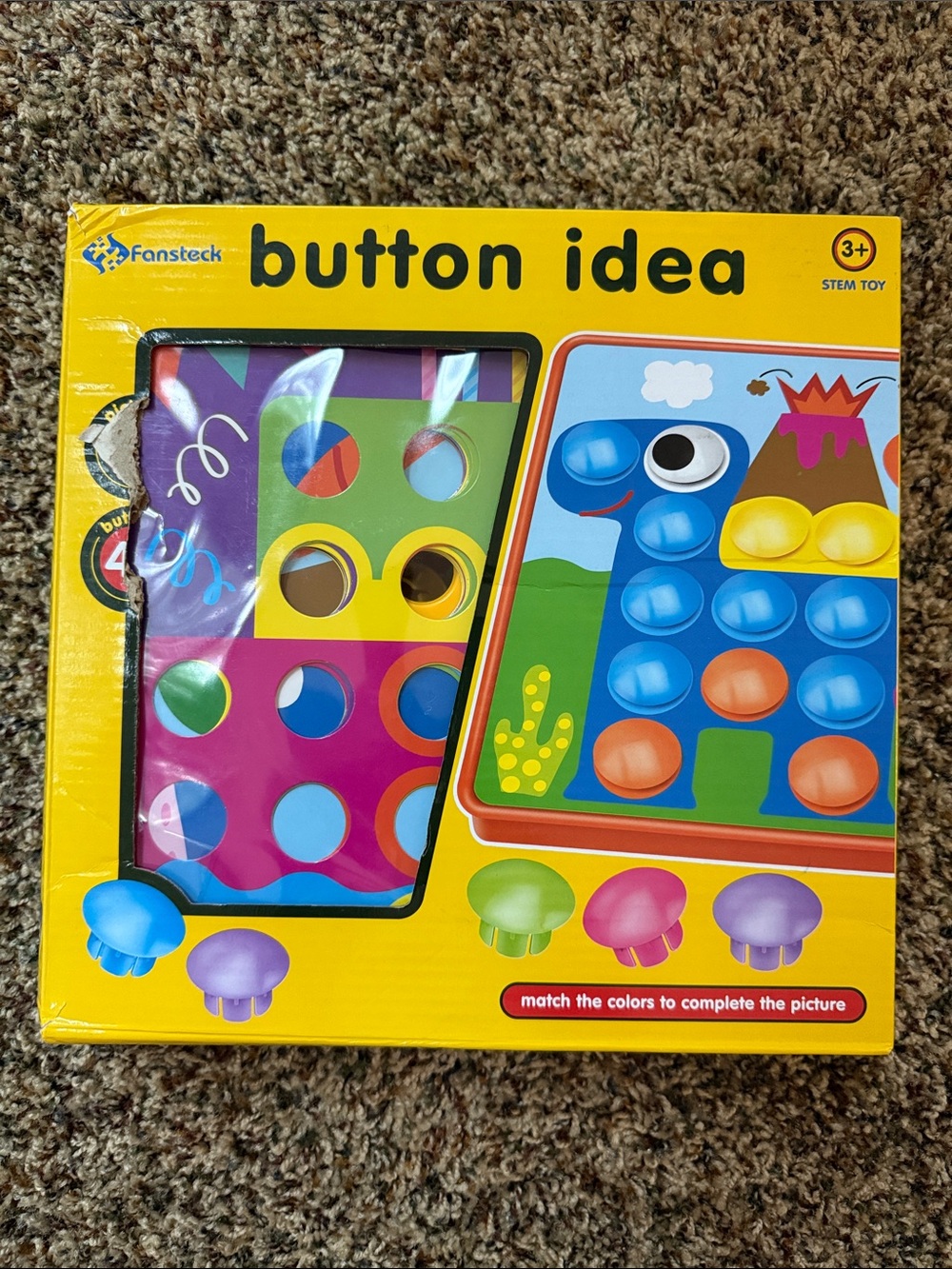 Button Idea Color Matching Toy - Yellow